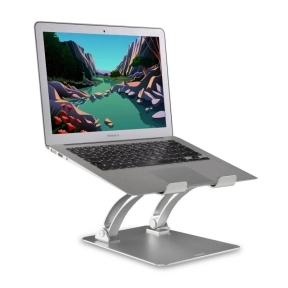 DESIRE2 Laptopstativ Dual Pivot Riser Justerbar Sølv
