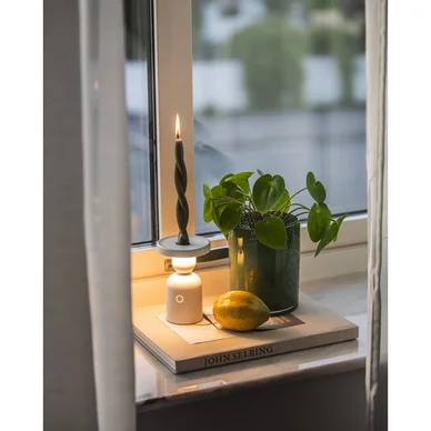 Konstsmide Nantes Bordlampe/lysestage LED USB Hvid 2200K/2700K dæmpbar 7833-250 Modsvarer: N/A