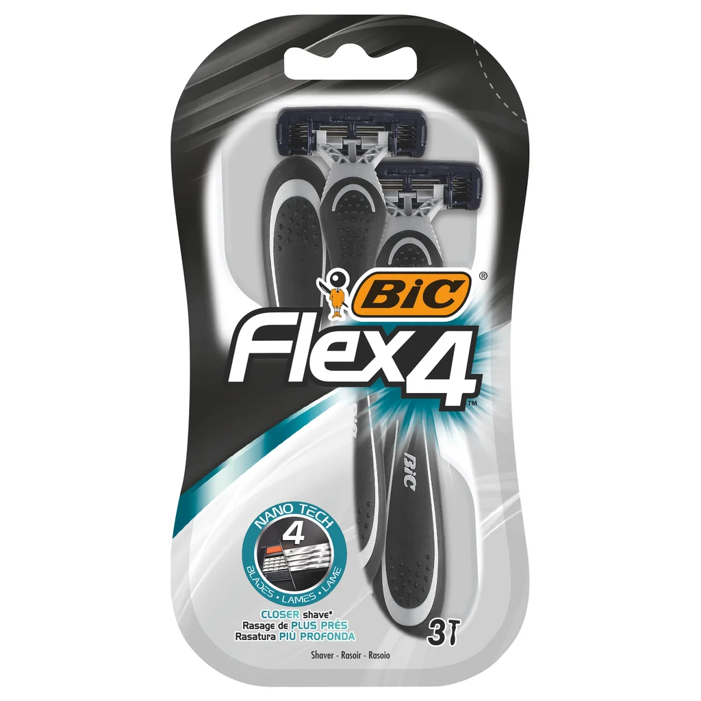 BIC Flex 4 Comfort Rakhyvlar, 3 st