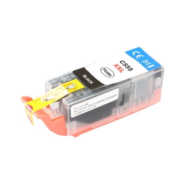 WL Inktcartridge, vervangt Canon 555 PGBKXXL zwart pigment CA-555XXL Replace: PGI-555XXL