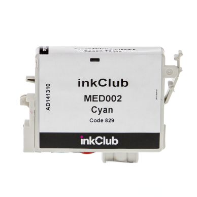 inkClub Druckerpatrone cyan, 16 ml MED002 Replace: T0482