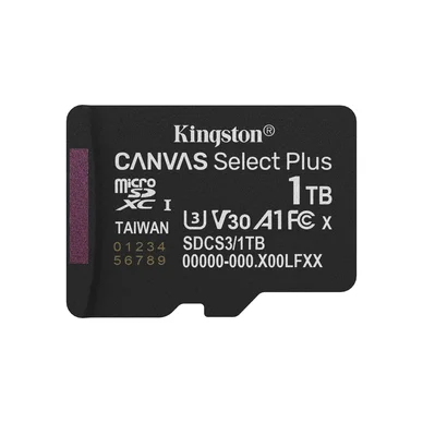 1TB microSDXC Canvas Sel+ G3 150R A1 No Adapter