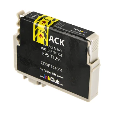 Bläckpatron, ersätter Epson T1291, svart, 14,4 ml