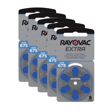 RAYOVAC alt Rayovac Extra Advanced ACT 675 blå 5-pack