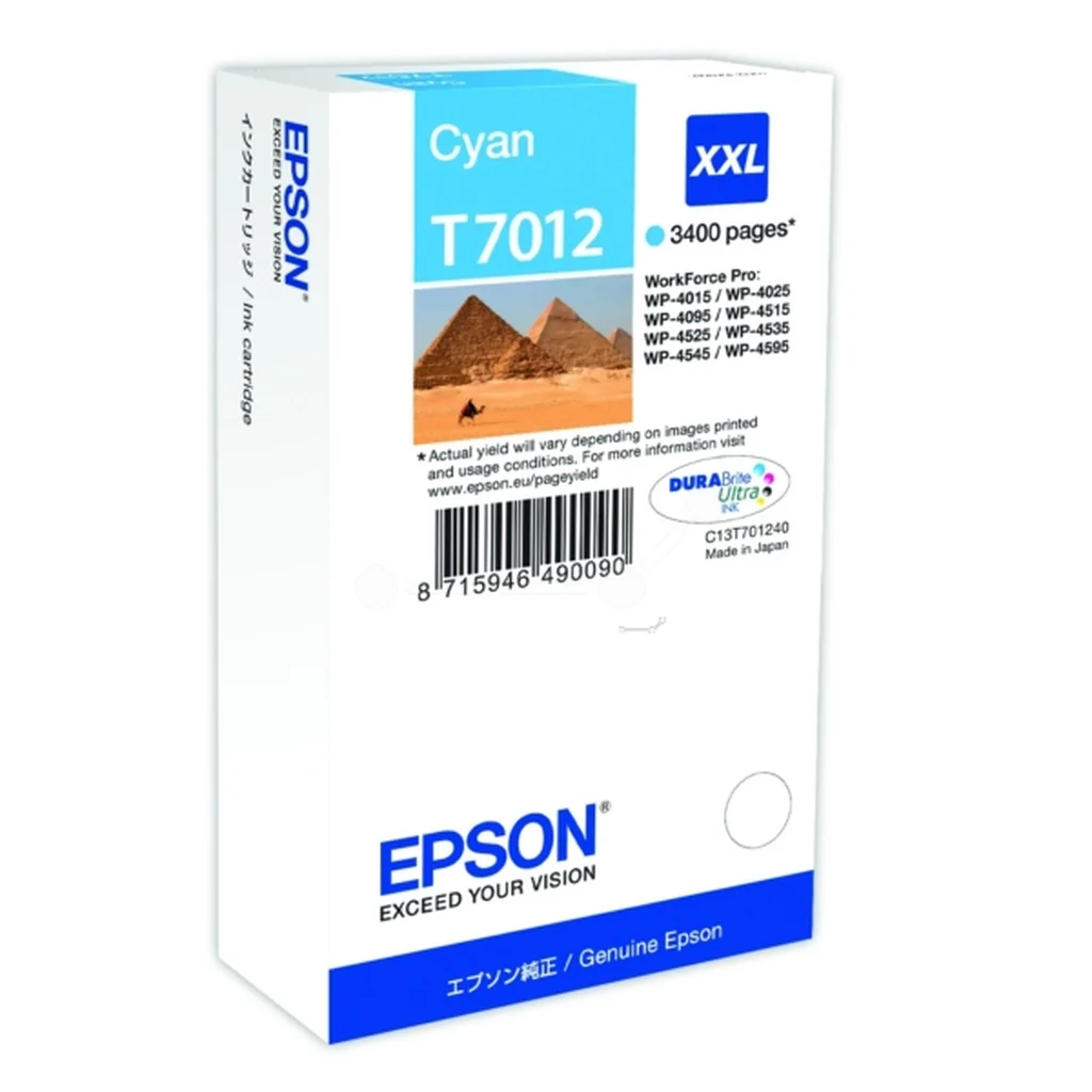 Epson T7012 Bläckpatron Cyan