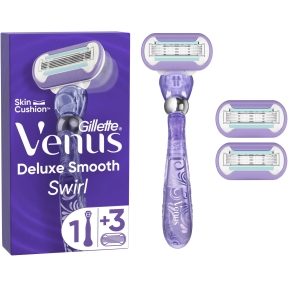 Gillette Venus Deluxe Smooth Swirl lames de rasoir Paq de 3