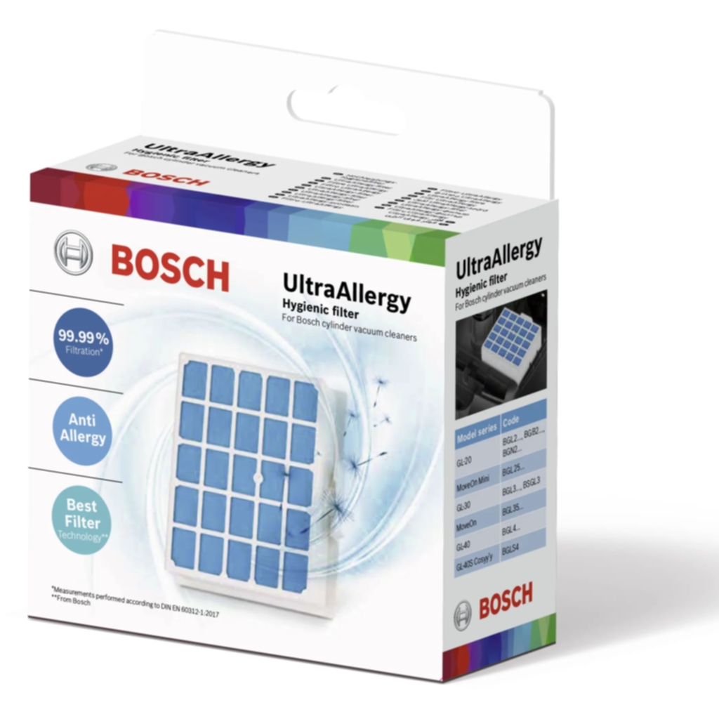 Aktivt anti-allergifilter HEPA