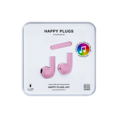 Happy Plugs alt Joy Hodetelefoner In-Ear TWS Rosa