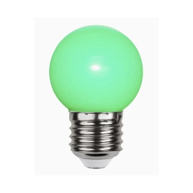 Star Trading alt Grön LED E27 Lampa 1W