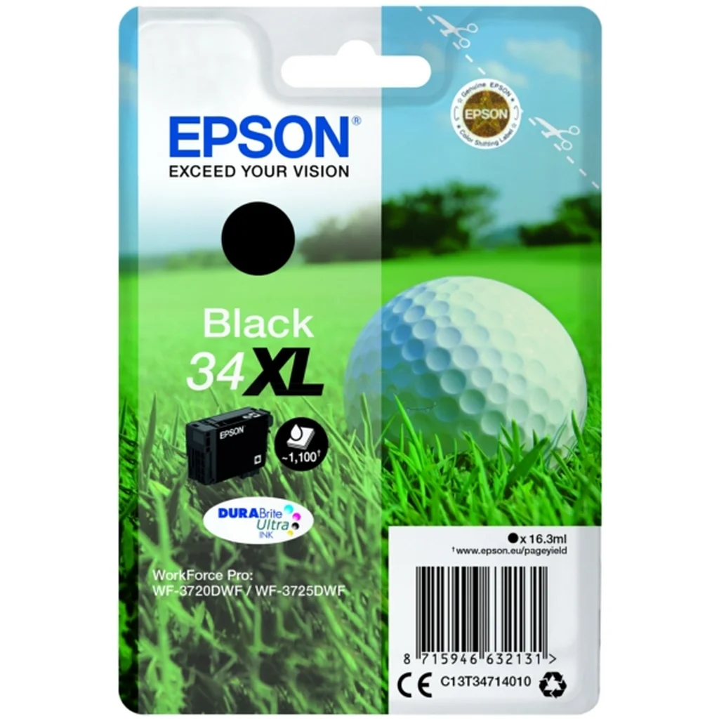 Epson 34XL Bläckpatron Svart