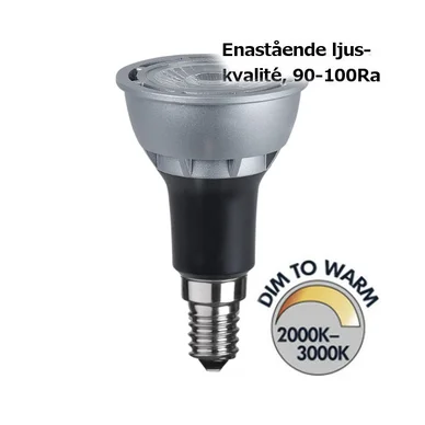 Star Trading Dim to warm LED spot 3000-2000K 280lm E14 5W 348-37 Vastaa: N/A