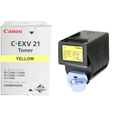 CANON Canon C-EXV 21 Toner gelb, 14.000 Seiten passend für: Color imageRUNNER C2550;Color imageRUNNER C2880;Color imageRUNNER C2880i;Color imageRUNNER C3080;Color imageRUNNER C3080i;Color imageRUNNER C3200;Color imageRUNNER C3200n;Color imageRUNNER C3220;Color imageRUNNER C3220n;Color imageRUNNER C3380;Color imageRUNNER C3380i;Color imageRUNNER C3480;Color imageRUNNER C3480i;Imagerunner C 2380 i;Imagerunner C 2800 Series;Imagerunner C 2880;Imagerunner C 2880 i;Imagerunner C 2880 Series;Imagerunner C 2880 V 2;Imagerunner C 3080;Imagerunner C 3300 Series;Imagerunner C 3380;Imagerunner C 3380 i;Imagerunner C 3500 Series;imageRUNNER C 3580;Imagerunner C 3580 i;Imagerunner C 3580 Ne;Imagerunner C 3580 Series;IR C 3080;IR C 3080 I;IR C 3480;IR C 3480 I;IR C 3580;IR C 3580 I;IR-C 2380;IRC 2380I;IR-C 2380i;IRC 2550;IR-C 2550;IRC 2550I;IR-C 2550i;IR-C 2800 Series;IR-C 2880;IR-C 2880 Series;IR-C 2880 V 2;IR-C 2880i;IR-C 3000 Series;IR-C 3080;IR-C 3080 I;IR-C 3380;IR-C 3380 Series;IR-C 3380i;IR-C 3400 Series;IR-C 3480;IR-C 3480 I;IR-C 3500 Series;IR-C 3580;IR-C 3580 I;IR-C 3580 Ne;IR-C 3580 Series