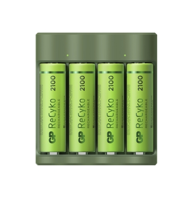 GP BATTERIES alt GP ReCyko Everyday-batteriladdare (USB) inkl. 4st AA 2100mAh