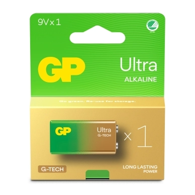 GP BATTERIES alt GP Ultra Alkaline 9V-batteri, 6LF22/1604AU