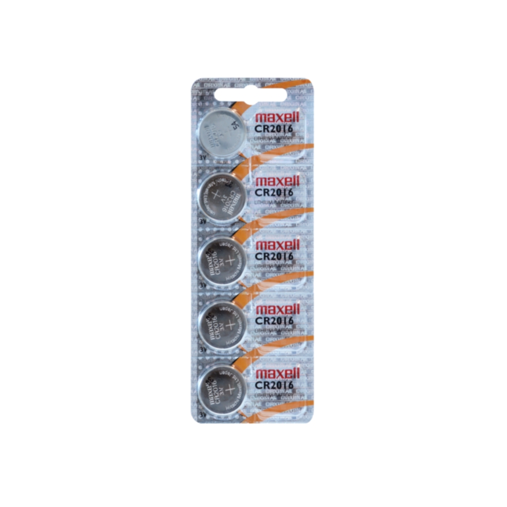 MAXELL Maxell CR2016 5-pakk Batterier og ladere,Litiumbatterier,Knappeceller