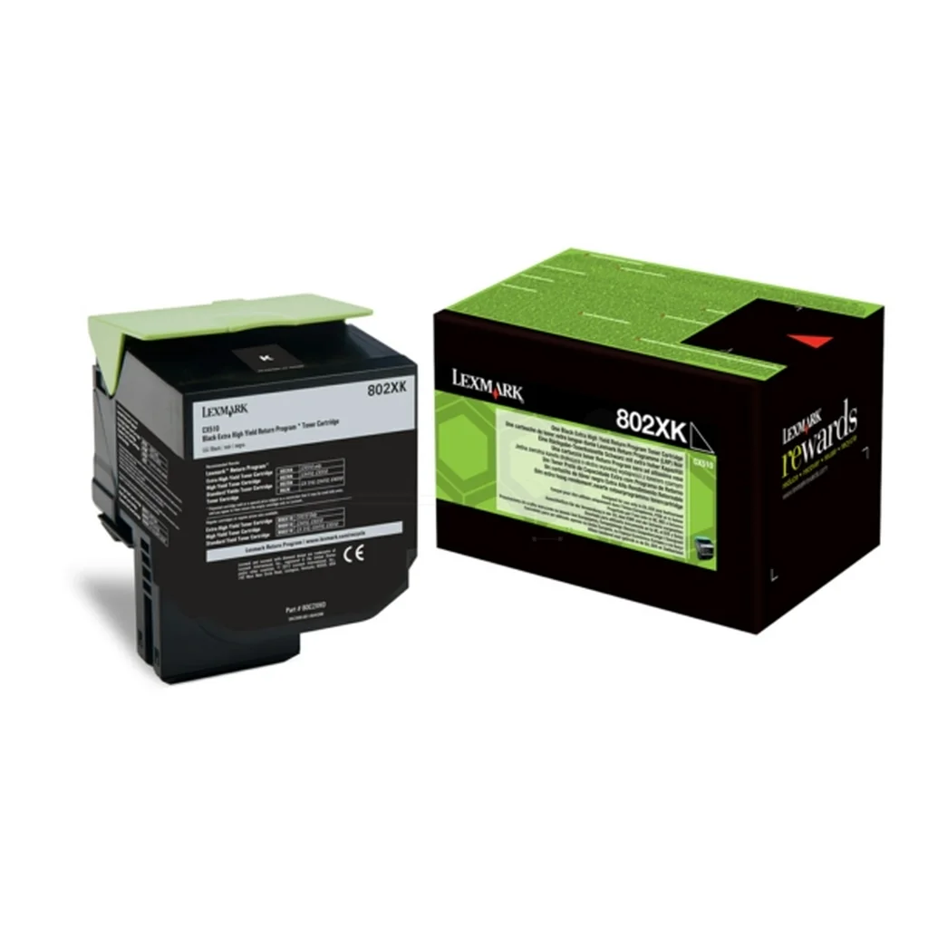 Lexmark 802XK Tonerkassett Svart
