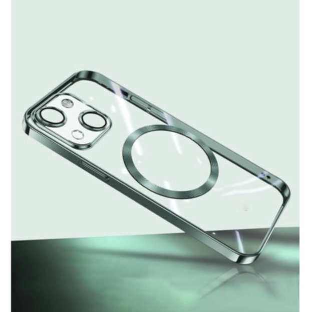 Turtos Mobildeksel MagSafe Transparent iPhone 15 Plus, Green Mobiltelefontillbehör,Mobildeksel og futteral iPhone,Elektronikk