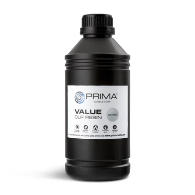 Prima PrimaCreator Value DLP / UV Resin 1000 ml Lysegrå 7340002114460 Modsvarer: N/A