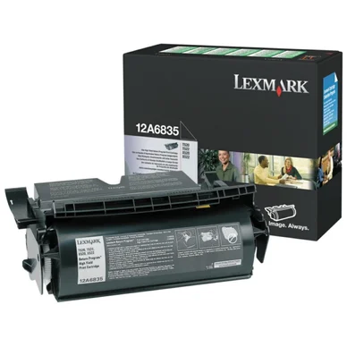 Lexmark Tonerkassette sort 20.000 sider, høj kapacitet, return 12A6835 Modsvarer: N/A