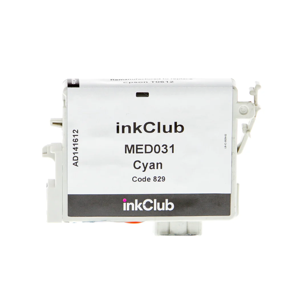 inkClub Bläckpatron cyan, ersätter Epson T0612 MED031 ersätter T0612