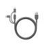 GP 3-in-1 USB-kabel, USB-C + Micro-USB + Lightning, 1m