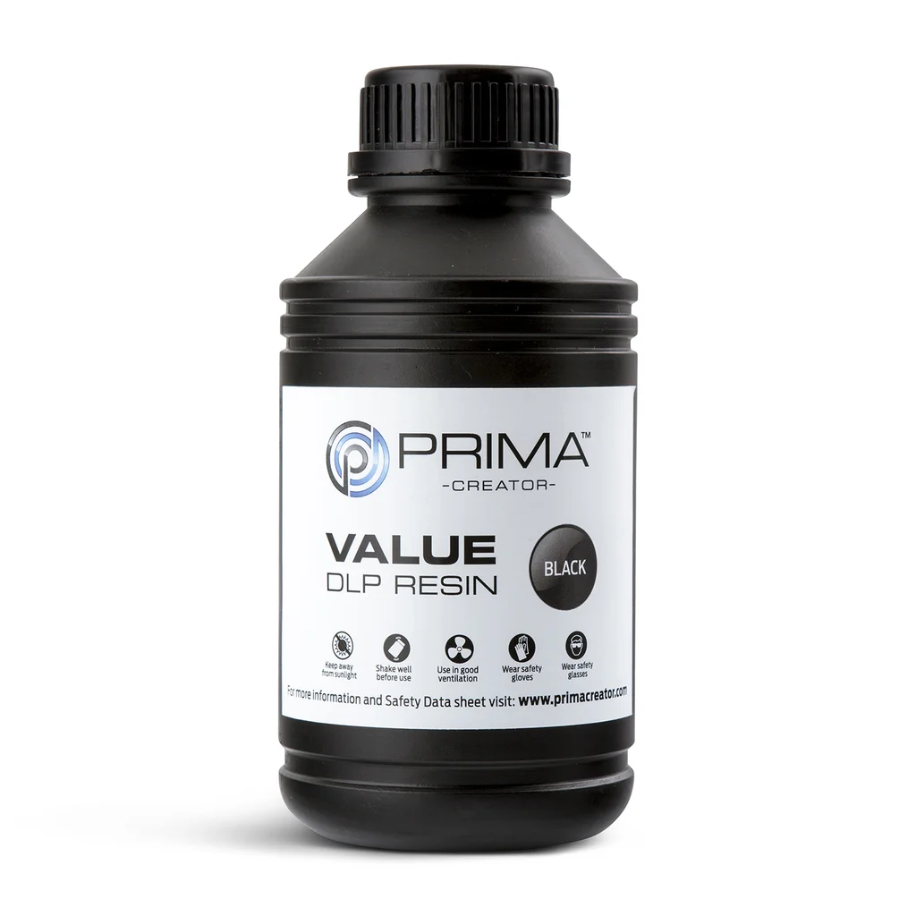 PrimaCreator Value UV / DLP Resin 500 ml Svart