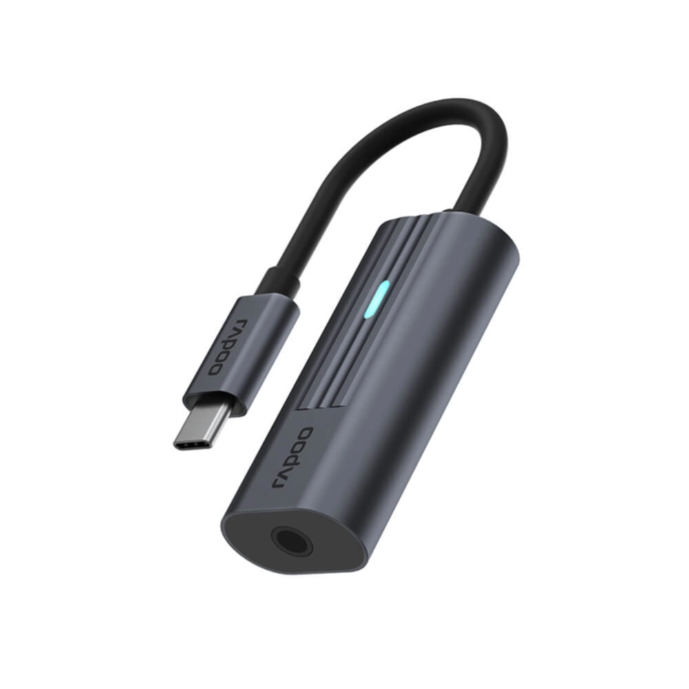 Rapoo Adapter USB-C UCA-1002 USB-C til 3.5 mm Lyd