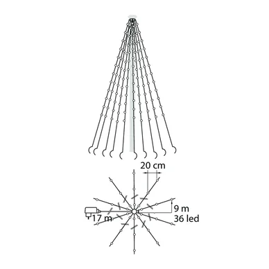 Airam EIFFEL Flaggstångsbelysn 9 m