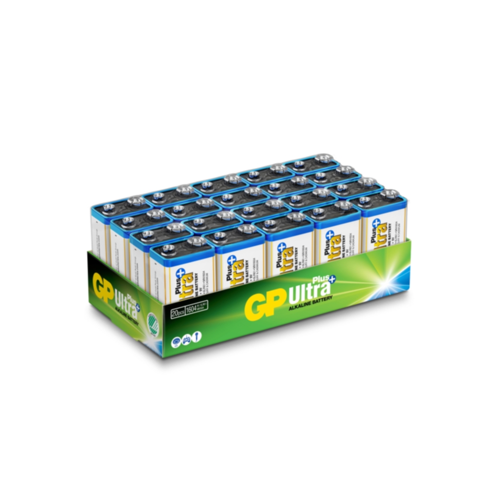 GP Ultra Plus 9V 20-pack
