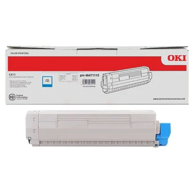 OKI Tonerkassette cyan, 5000 sider 46471115 Modsvarer: N/A billede
