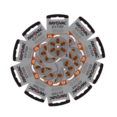 RAYOVAC alt Rayovac Extra Advanced ACT 312 brun 10-pack