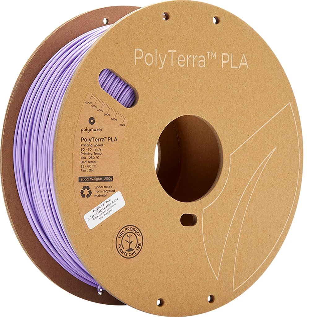 Polymaker PolyTerra PLA - Lavender Purple - 1,75mm - 1kg