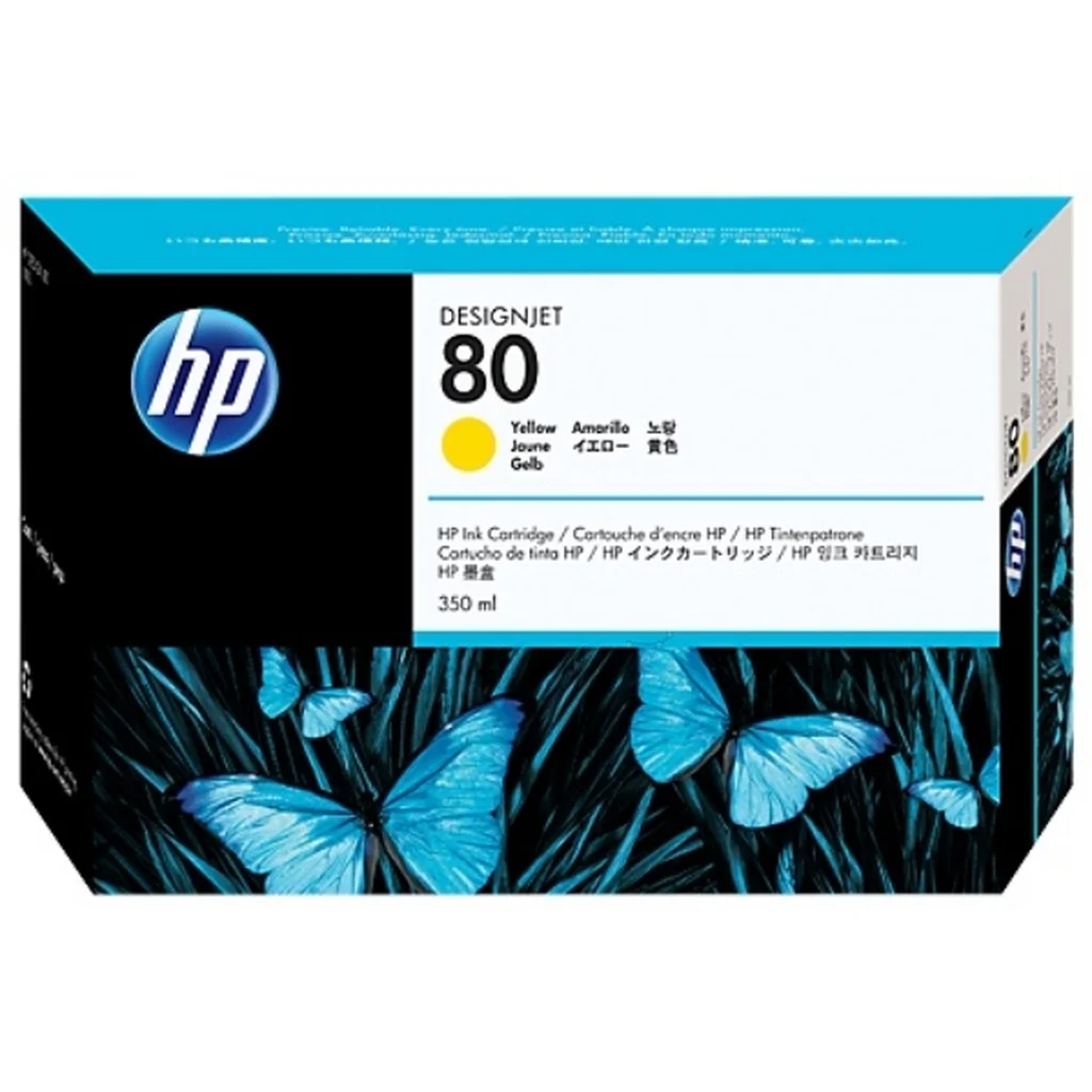 HP 80 Bläckpatron gul