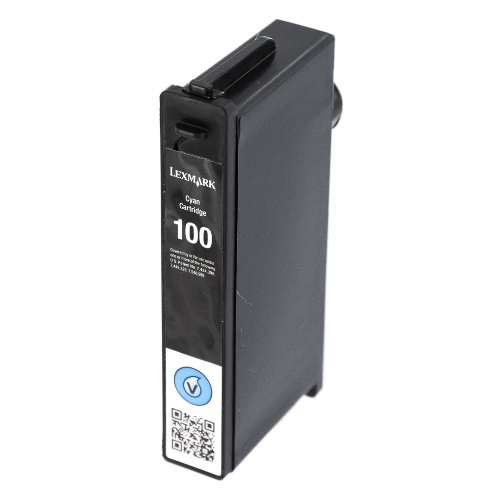Lexmark 100 Bläckpatron cyan, 200 sidor