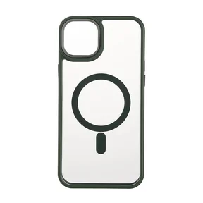 Bumper-suojakuori MagSeries vihreä/kirkas iPhone 15 Plus