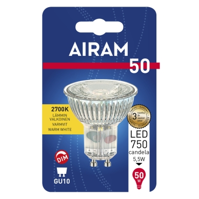 AIRAM alt Airam LED PAR16 5,5W/827 GU10 DIM