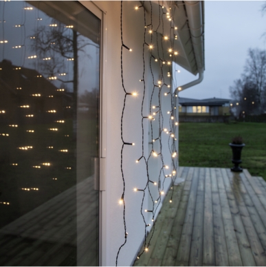 Star Trading ljusgardin 1,3x1,3m Crispy Ice White