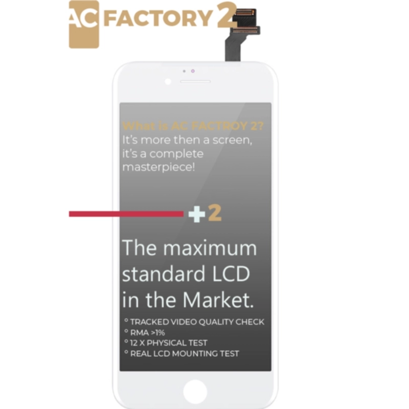 LCD-skärm AC Factory för iPhone 6, svart