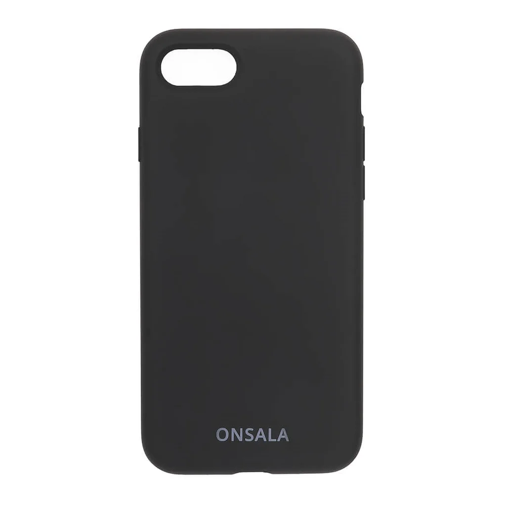 Onsala Mobilskal Silikon iPhone 6/7/8/SE 20/22, Black