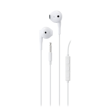 Streetz Streetz E130 Semi-in-ear hovedtelefoner, 3.5 mm, mic, hvid E130-WHT Modsvarer: N/A