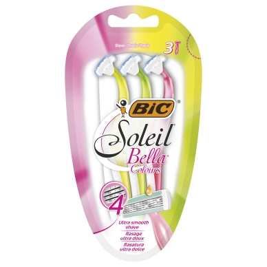 Bic alt BIC Soleil Bella Colours Engangsskraber, 3 stk.
