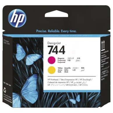 HP 744 - Gul, magenta - printhoved - for DesignJet Z2600 PostScript, Z5600 PostScript