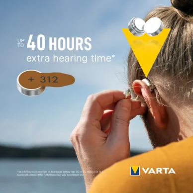 Varta HAB 312 batteri - 6-pack