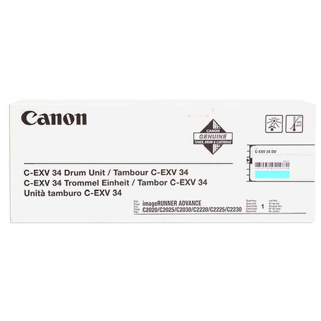 Canon C-EXV 34 Trumma för överföring av toner Cyan