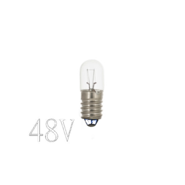 Glöd Signallampa E10 T10x28 50mA 2,4W 48V