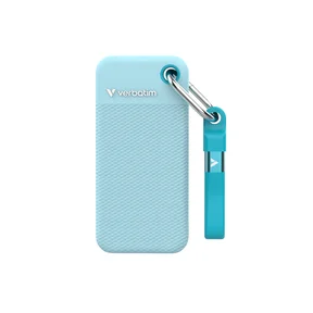 Pocket SSD USB 3.2 Gen 2 1TB Polar&nbsp; Blue w/2x rubber sleeves