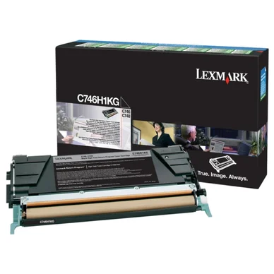 Lexmark Tonerkassette sort 12.000 sider C746H1KG Modsvarer: N/A billede