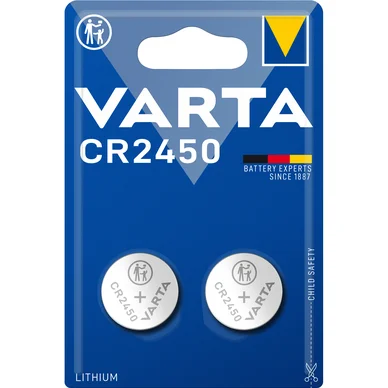 Varta Varta CR2450 Lithium Knapcelle batteri - 2 pk.. 6450101402 Modsvarer: N/A