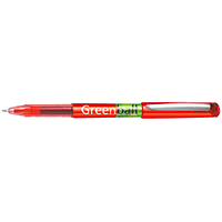 Crayon bille à encre PILOT Greenball, rouge, lot de 10