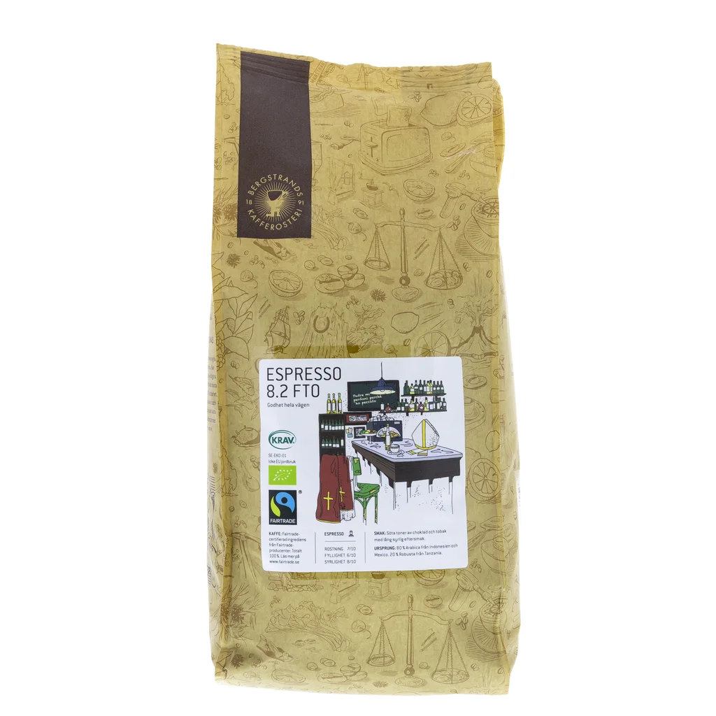 Bergstrands Espresso 8.2 fto, 1kg